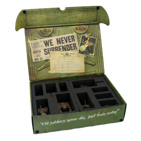 Bolt Action Vehicles Army Box – Oficjalne Pudełko z Pianką na Pojazdy i Modele